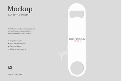 Bar Bottle Opener Mockup&2C; Sublimation Bottle Opener Mockup