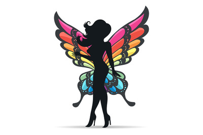 Girl with Butterfly Wings