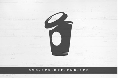 Coffee cup takeaway silhouette