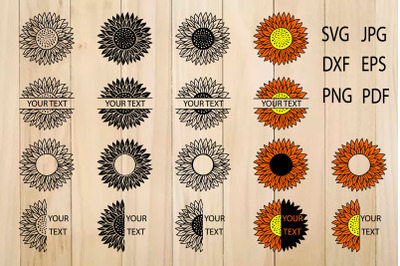 Sunflower SVG, Sunflower Clipart, Flower svg, Sunflowers, Sunflower
