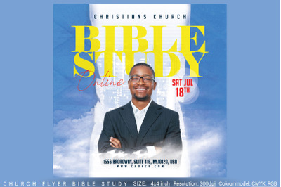 Church Flyer Bible Study