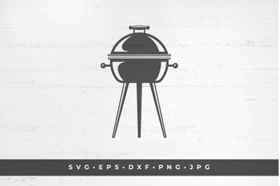 Barbecue grill silhouette vector illustration