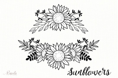 Sunflower Monogram Frames / 3