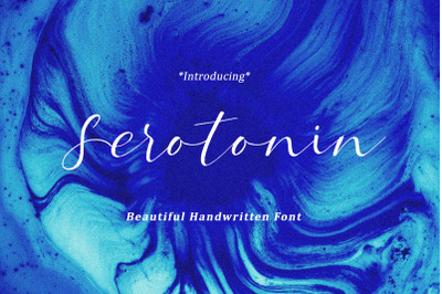 Serotonin Calligraphy Font