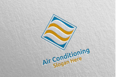 Air Conditioning and Heating Services Logo 6