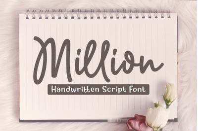 Million - Handwritten Script Font