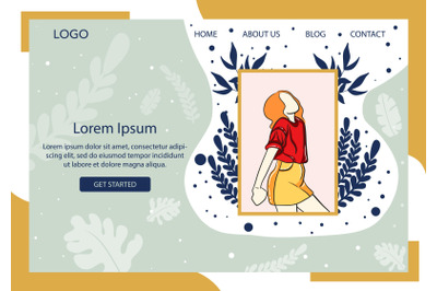 Landing Page Fashion Casual Style