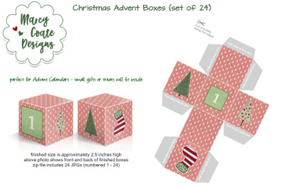 Christmas Advent Calendar Boxes