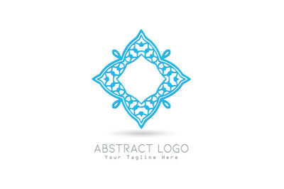 Logo Abstract Blue Color Design