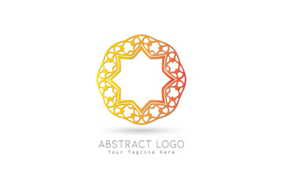 Logo Abstract Gold Color Design