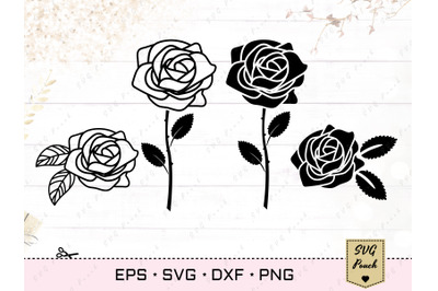 Rose svg, Rose frame svg, Flower svg files By PLPaperDesigns