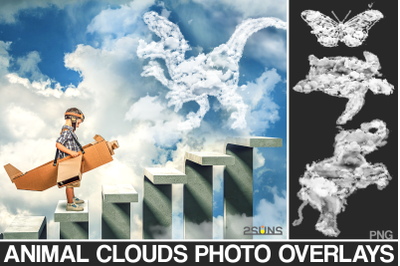 20 Sky overlay&3A; Cloud shape overlay&2C; Transparent png file