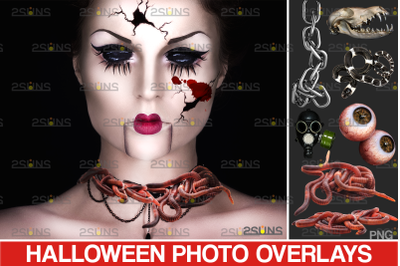 Halloween png &amp; Photoshop overlay. Halloween clipart