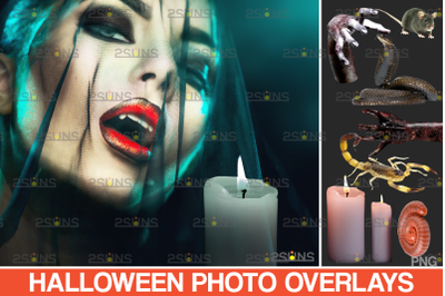 Halloween clipart &amp; Halloween png. Photoshop overlay