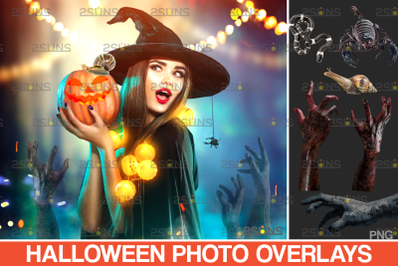 Photoshop overlay &amp; Halloween clipart: zombie hand