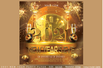 2022 New Year Party Flyer