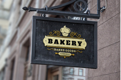 Bakery Shop Logo Design Template