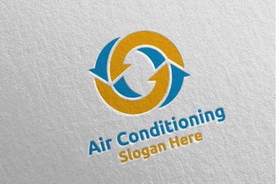 Air Conditioning and Heating Services Logo 11