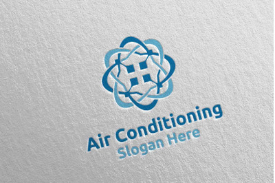 Air Conditioning and Heating Services Logo 17