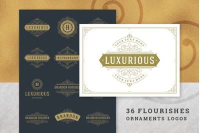 36 Luxury Ornament Logos