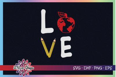 Love teacher svg&2C; teacher life svg&2C; pencil svg&2C; apple svg&2C;love teacher