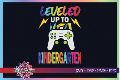 Leveled up to kindergarten svg, kindergarten svg, game controller svg