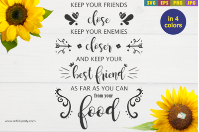 Best Friends Funny Quote SVG Design