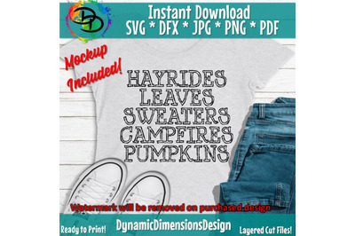 Hayrides, Campfires, Pumpkins, Sweaters, Happy Fall yall, Pumpkin svg,