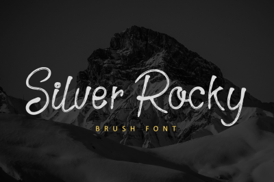 Silver Rocky - Brush Font