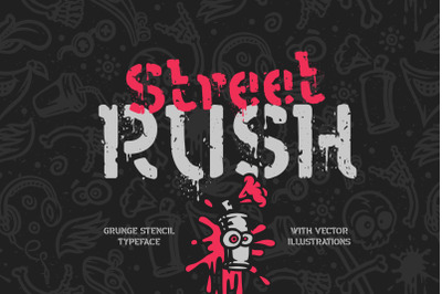 Street Rush font &amp;amp; graphics