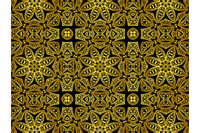 Pattern Abstract Gold Color Elegant Design