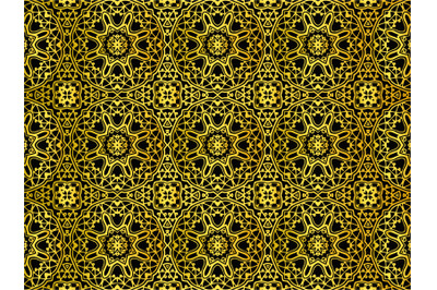 Pattern Abstract Gold Color Star Element