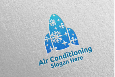 Rocket Snow Air Conditioning and Heating Services Logo 44