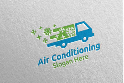 Car Snow Air Conditioning and Heating Services Logo 45