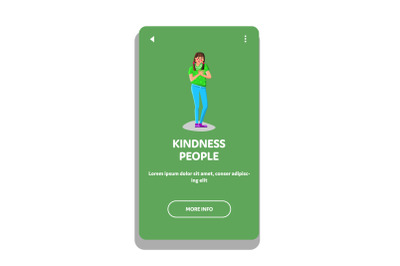 Kindness People For Friendly Help And Aid Vector