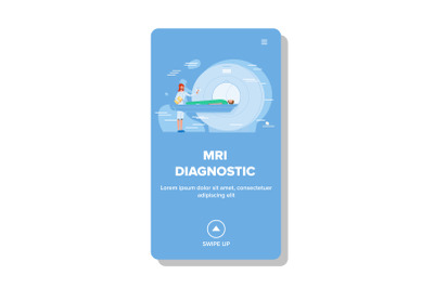 Mri Diagnostic Hospital Procedure Cabinet Vector Illustration