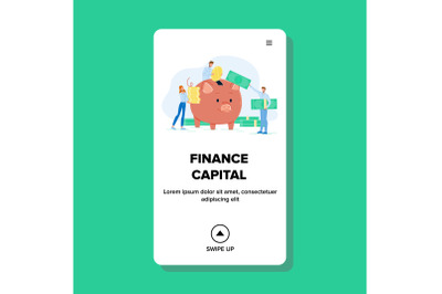 Finance Capital And Collective Investment Vector Illustration