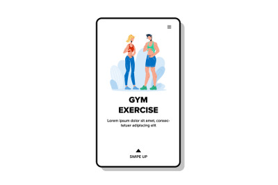 Gym Exercise Make People Abs Flat Abdomen Vector