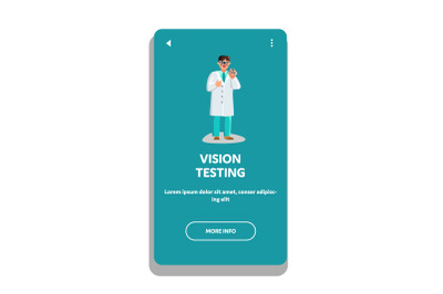 Vision Testing Optometrist Hold Trial Frame Vector