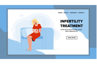 Infertility Treatment Medical Fertilization Vector Flat Illustration