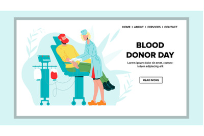 Blood Donor Day Aid In Hospital Cabinet Vector