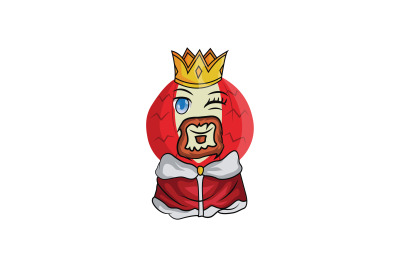 Lychee Fruit King Cartoon Character