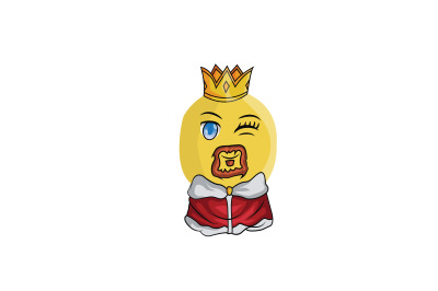 Lemon Fruit King Cartoon Character