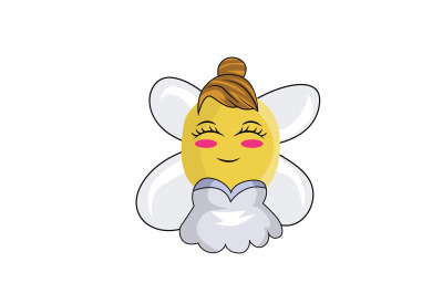 Lemon Fruit Fairy Cartoon Character