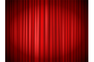 Red curtains background. Red curtain at stage for show