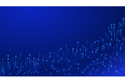 Circuit board technology. Futuristic motherboard microchip digital tec