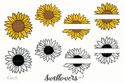 Sunflower Monogram Frames