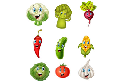 Cartoon Funny Vegetables Bundles