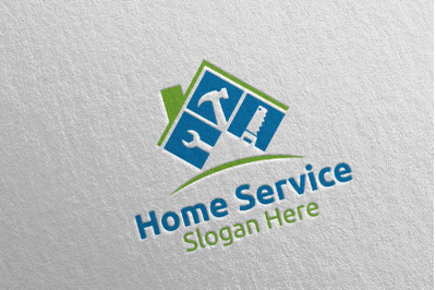 Real Estate and Fix Home Repair Services Logo 6