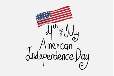 American Independence Day Quotes Design